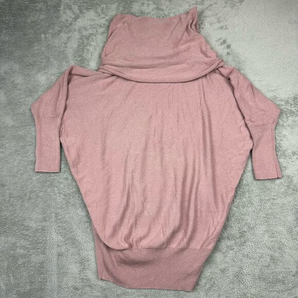 Anthropologie Between Me & You Size M Womens Cowl Neck Mauve Wool Blend Sweater - Picture 2 of 6